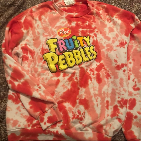 Flintstones Limited Edition Love Your Melon x Fruity Pebbles Tie-Dye Sweatshirt - Picture 2 of 4